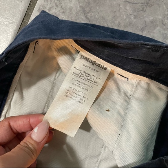 Patagonia Women's Blue high rise trouser pants | Sz 4 Waist 30" - Picture 7 of 13
